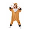 thumbnail image 1 of CANASOUR Kids Fox Pajamas Christmas Onesie Polyester Children's Animal Jumpsuit Forest Cosplay Suit, 1 of 6