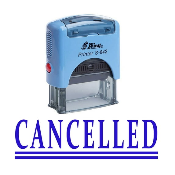 CANCELLED Self Inking Rubber Stamp Custom Shiny Office Stationary Stamp