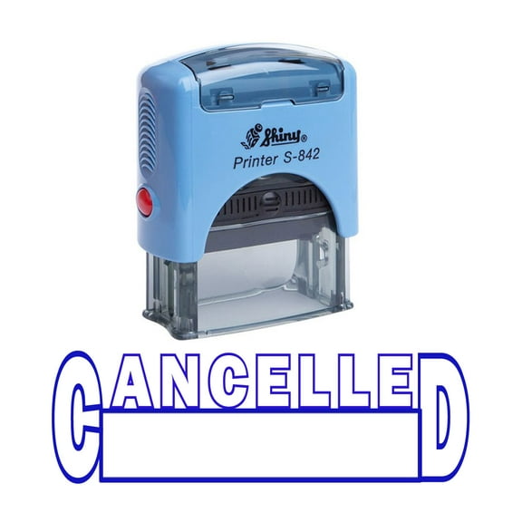 CANCELLED Self Inking Rubber Stamp Custom Shiny Office Stationary Stamp