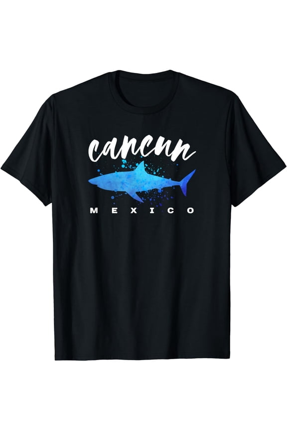 CANCUN MEXICO Shark Scuba Diver Spring Break Vacation Retro T-Shirt