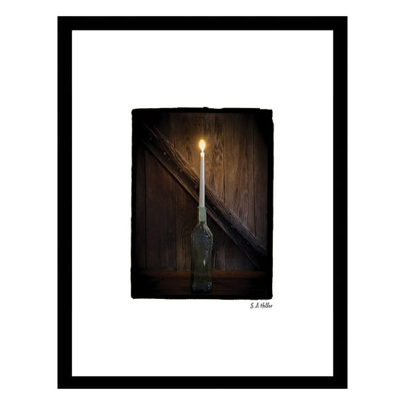 CANDLE FLAME Framed Printed Photograph