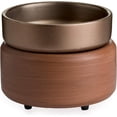 thumbnail image 1 of Pewter Walnut 2-In-1 Candle and Fragrance Warmer For Candles And Wax Melts from Candle Warmers Etc., 1 of 1