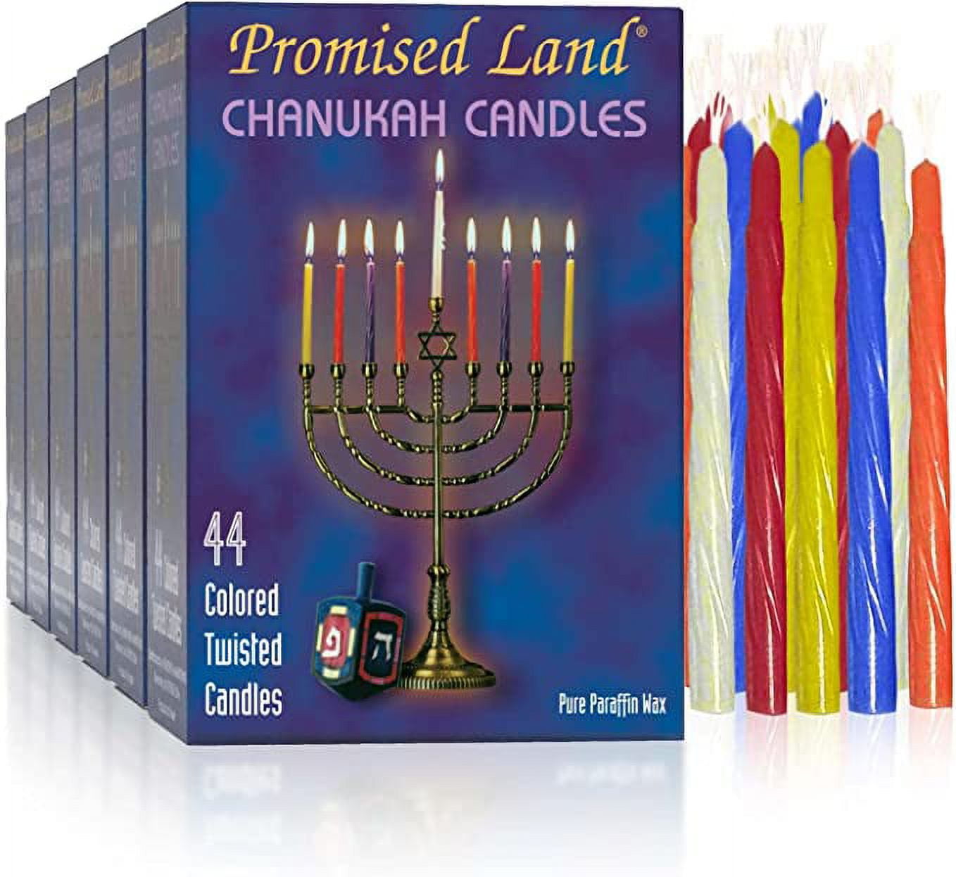 CANDLES CHANUKAH 44CT PROMISED LAND