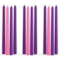 thumbnail image 1 of CANDWAX 10 inch Taper Candles Set of 12 - Dripless Taper Candles and Unscented Candlesticks - Perfect as Dinner Candles and Household Candles - Pink Candles, 1 of 8