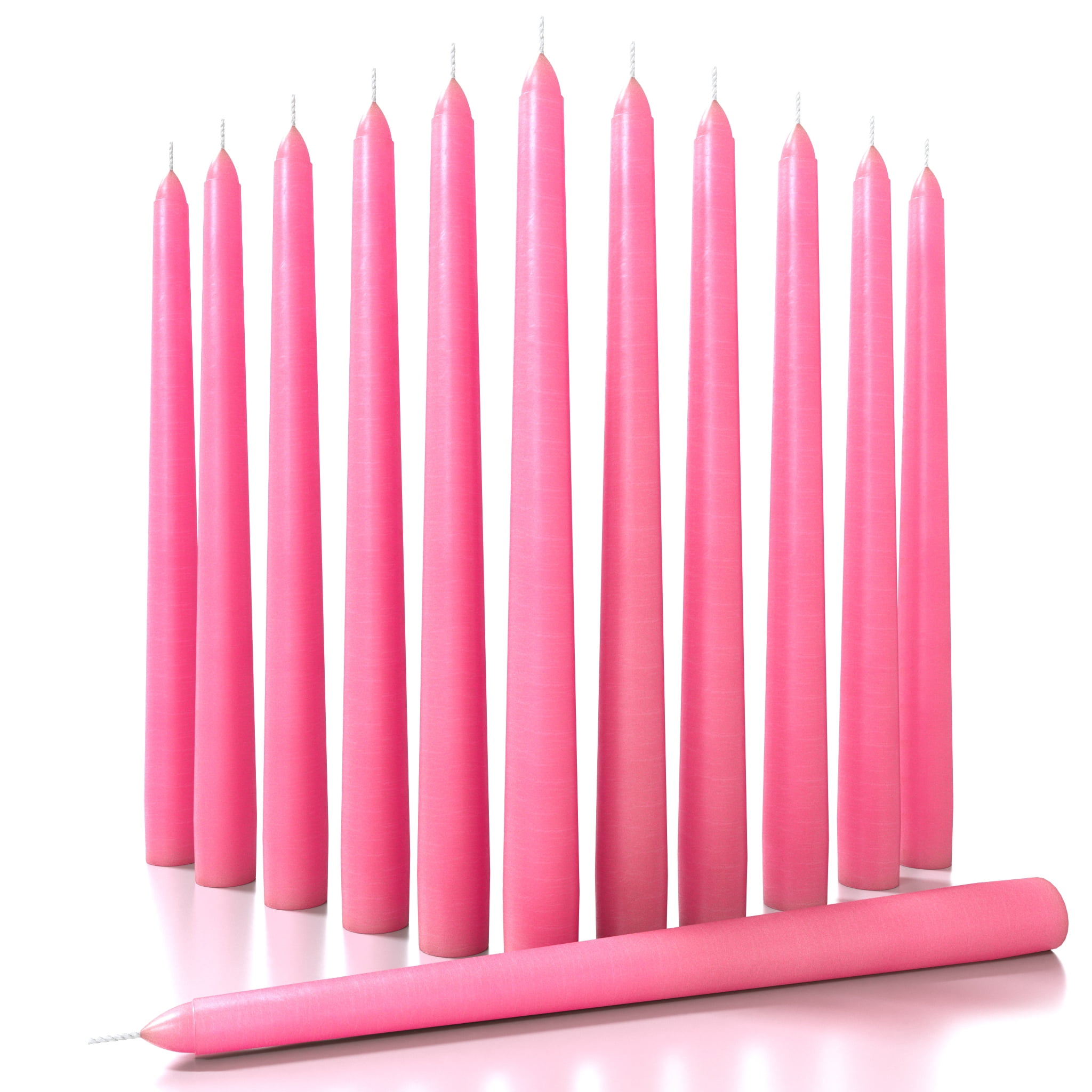 CANDWAX 12 inch Taper Candles Set of 12 Dripless and Smokeless Candle