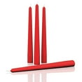 CANDWAX 12 inch Taper Candles Set of 4 Dripless and Smokeless Candle