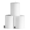 thumbnail image 1 of CANDWAX 3x4 Pillar Candles Set of 3 - Decorative Rustic Candles Unscented and Valentines Candles - Ideal as Wedding Candles or Large Candles for Home Interior - White Candles, 1 of 5