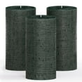 thumbnail image 1 of CANDWAX 3x6 Pillar Candles Set of 3 - Decorative Rustic Candles Unscented and No Drip Candles - Ideal as Wedding Candles or Large Candles for Home Interior - Black Green Candles, 1 of 79