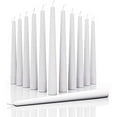 thumbnail image 1 of CANDWAX 8 inch Taper Candles Set of 12 - Dinner Candles Dripless - Tall Candles Long Burning Perfect for Dinner, Party or Wedding Candles Decor - White Candles, 1 of 7