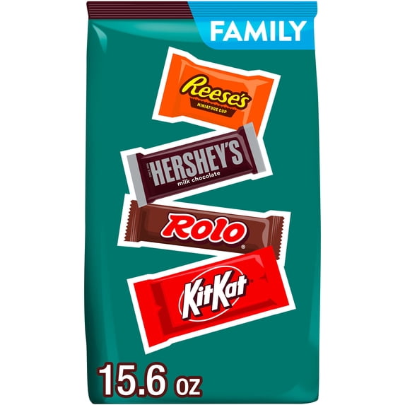 Hershey Assorted Chocolate Flavored Candy Family and Friends Pack, 15.6 oz