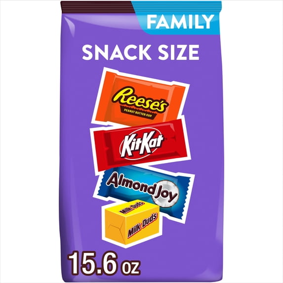 Hershey Assorted Chocolate Flavored Snack Size, Candy Family and Friends Pack, 15.6 oz