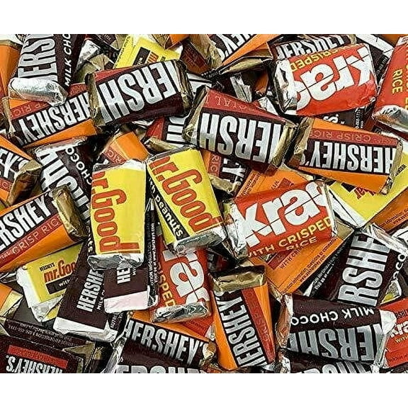 CANDY CABIN HERSHEY'S Miniature ASSORTED HERSHEY'S, KRACKEL, and MR. GOODBAR 2 LB Bag By Candy Cabin 32 Ounces