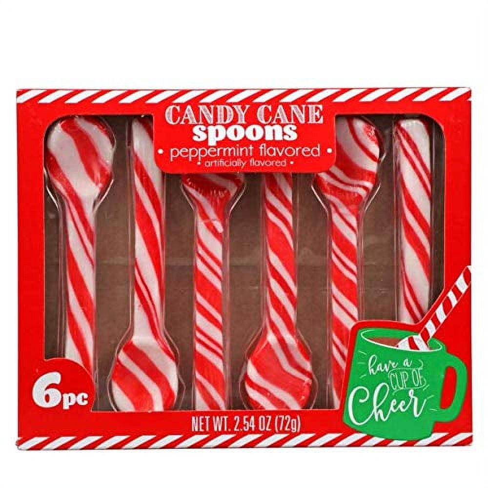 CANDY CANE Spoons, peppermint flavored, (1) box (2.54 oz, 1Pack