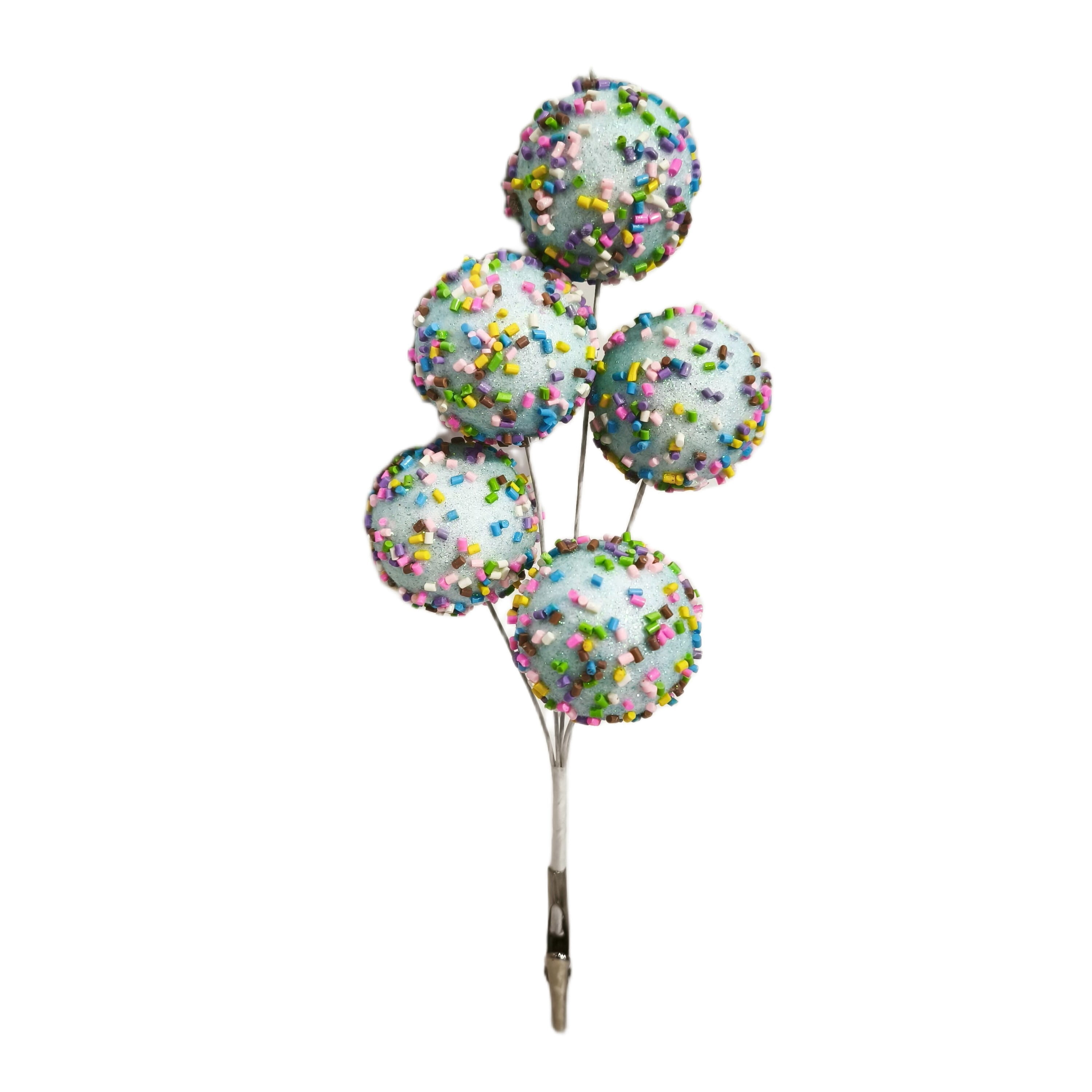 Multicolor Candy Sprinkle Christmas Clip Ornament, 9", by Holiday Time