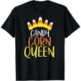 thumbnail image 1 of CANDY CORN QUEEN Halloween Fun T Shirt T-Shirt, 1 of 6