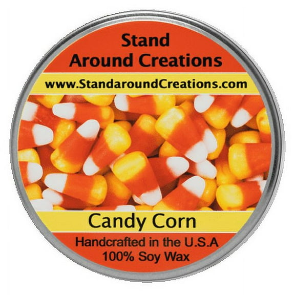 CANDY CORN TUREEN 8-OZ. ALL NATURAL SOY CANDLE