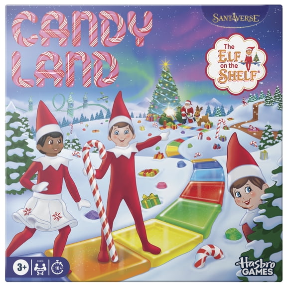 Candy Land: The Elf on the Shelf Board Game, Kids Games for Families, Holiday Gifts, 3+