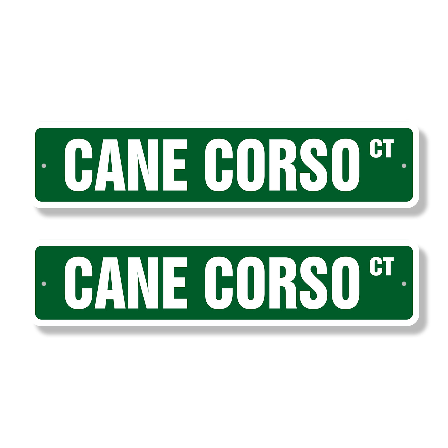 CANE CORSO Classic Street Sign (2 Pack) italian mastiffs breeder ...
