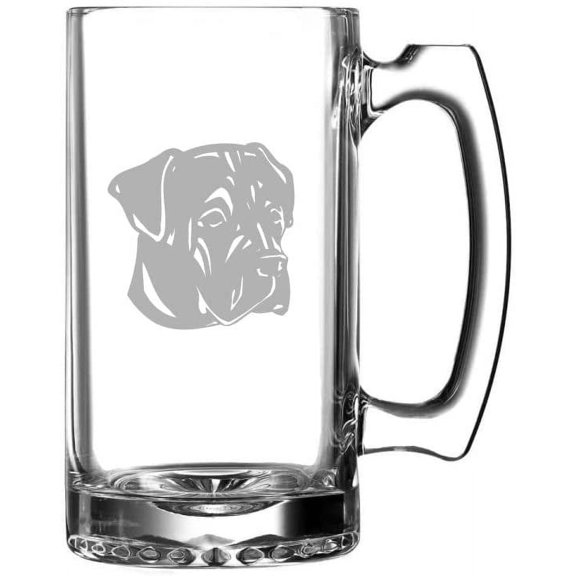 CANE CORSO Dog Themed Etched 25oz Beer Mug