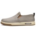 thumbnail image 1 of CANEMON Men's Canvas Slip-On Loafers, LY553, Khaki, US 9.5, 1 of 9