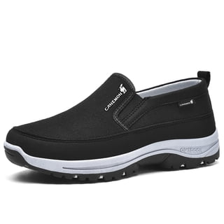 CANEMON Men's Slip on Casual Shoes Lightweight Breathable Anti-Slip Walking Shoes, Outdoor Hiking Shoes
