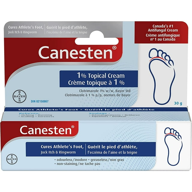 Canesten 1 Topical Antifungal Cream 30g Treatment for Humans