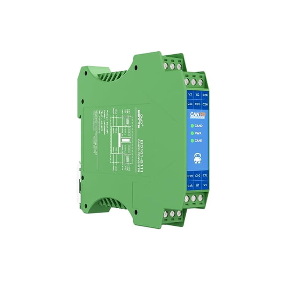 CANFD Isolation Repeater Compatible with CAN 2.0A/B EID101-B111 Amplifier 5Mbps Communication Industrial Grade DIN-rail