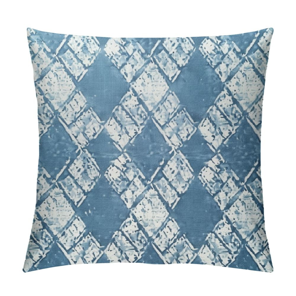 CANFLASHION Boho Moroccan Decorative Ikat Accent Square Small Throw