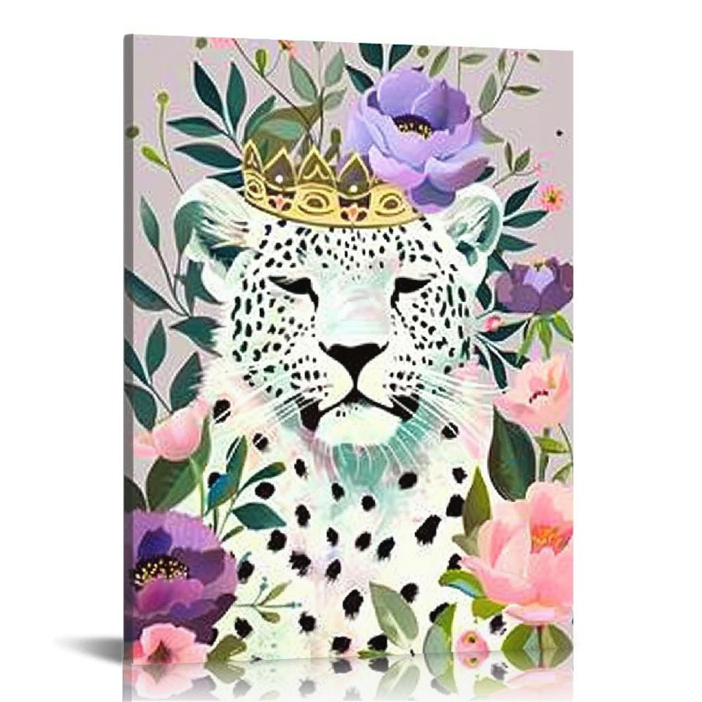 CANFLASHION Canvas comic leopard Wall Art abstract Wall Art pictures ...