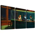 WENZZ Edward Hopper Art Wall Decor Oil Painting 12x16in x3 Ready to
