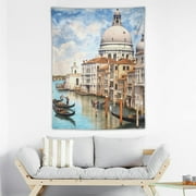 CANFLASHION  Gondola in Canal Grande Basilica di Santa Maria Della Salute in Venice Tapestry Wall Hanging Tapestries Art for Bedroom Living Room Dorm,