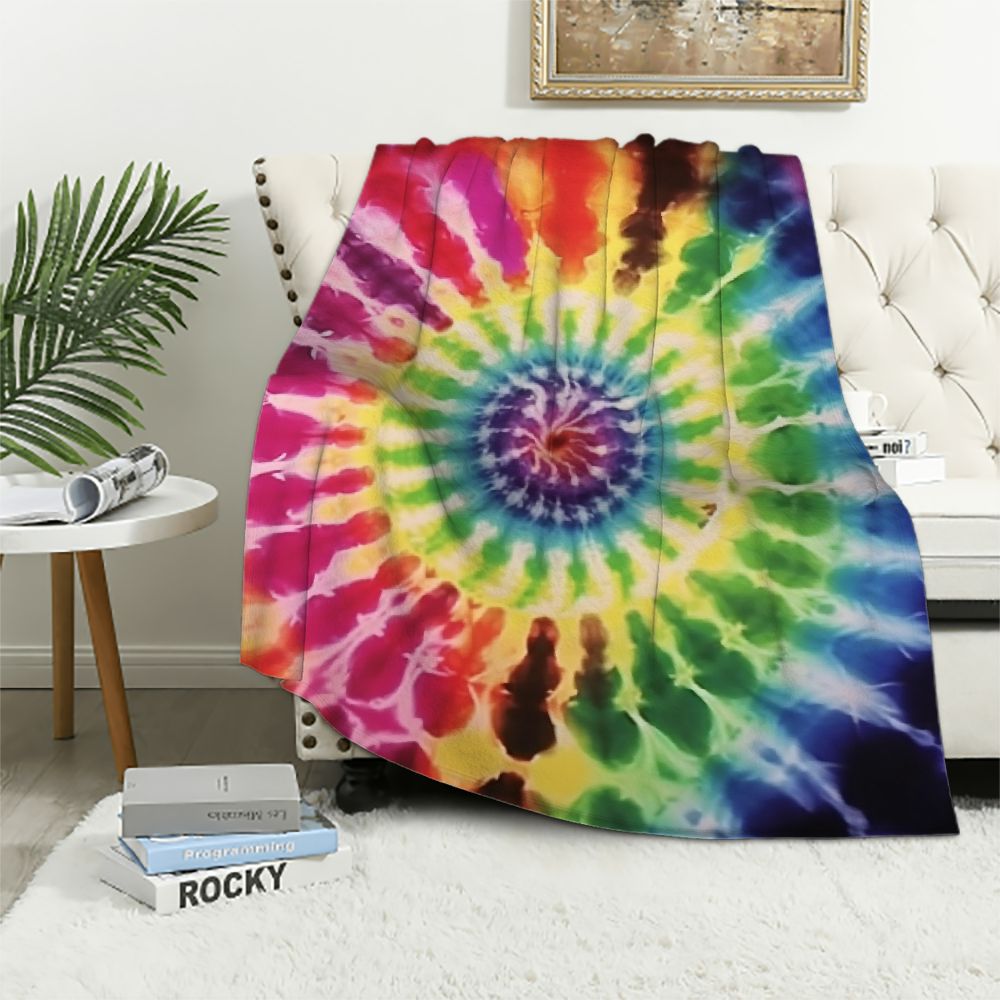 CANFLASHION Raindow Colored Cooling Blanket Cooled Throw Ultra Soft