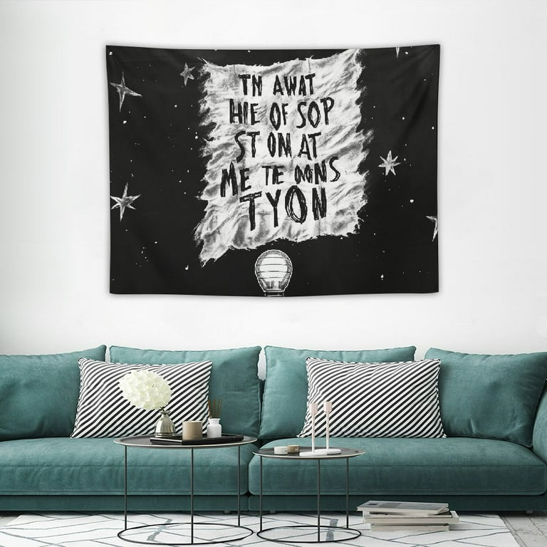 WENZZ Wall Tapestry Peep Tapestries Black and White Star Tapestry for Bedroom Dorm Hip Hop Home Decorations Wall Hanging Walmart