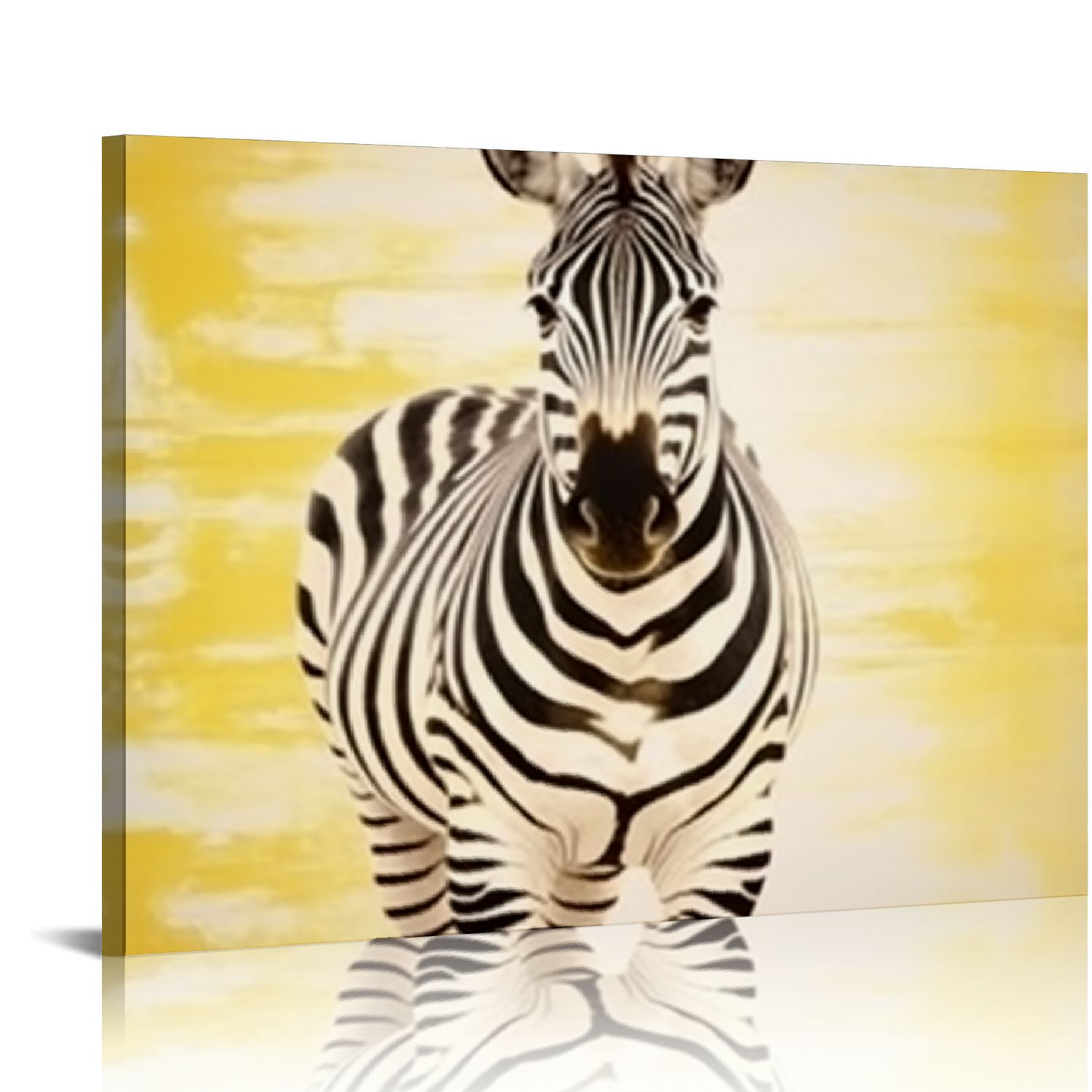 CANFLASHION Zebra Canvas Print Wall Decor Living Room Bedroom Home
