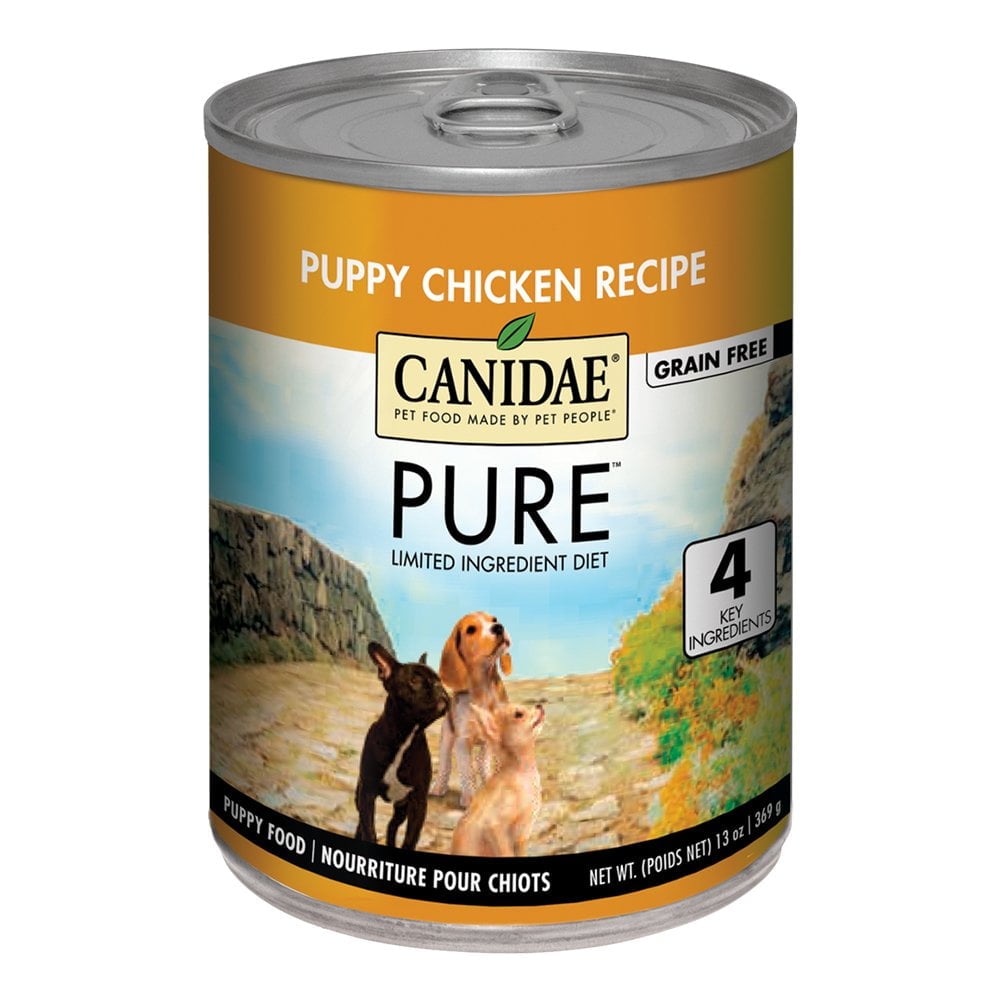 CANIDAE PURE Grain-Free Foundations Puppy Wet Dog Food Chicken, 13 oz