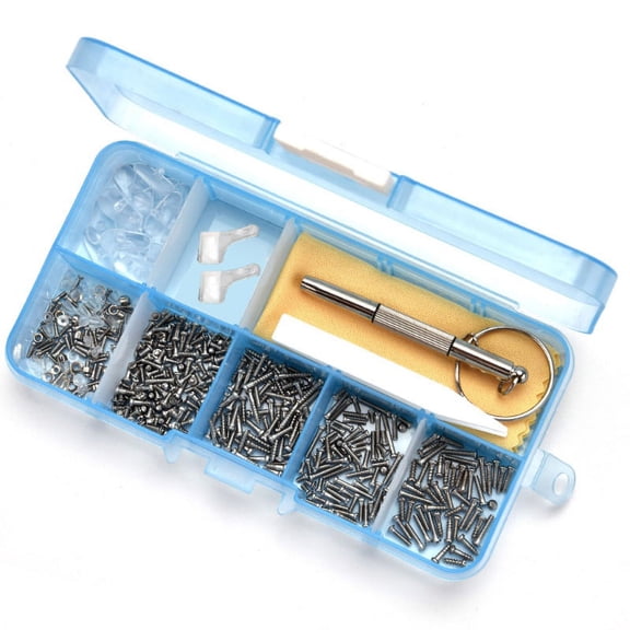 CANKER Glasses Sunglasses Eye Glasses Repair Kit Screws Nuts Pads Optical Repair Tool Set