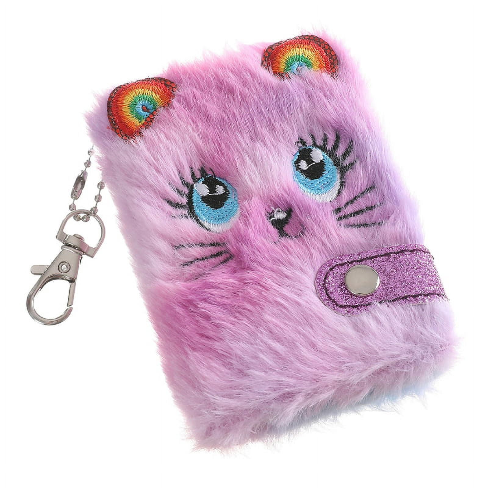 CANKER Pocket Plush Notebook Notepad with Keychain Ideal for Girl Women ...
