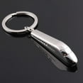 thumbnail image 1 of CANKER Silver Metal Keyfob 3D Car Locomotive Train Head Keyring Keychain Key Chain Ring, 1 of 9