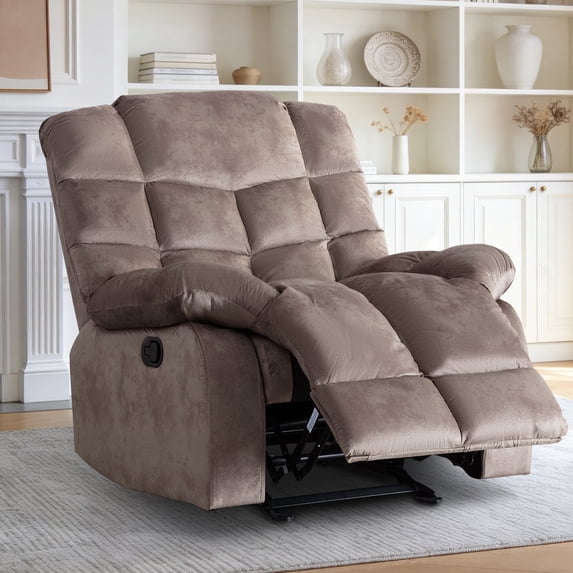 CANMOV Fabric Recliner, Camel