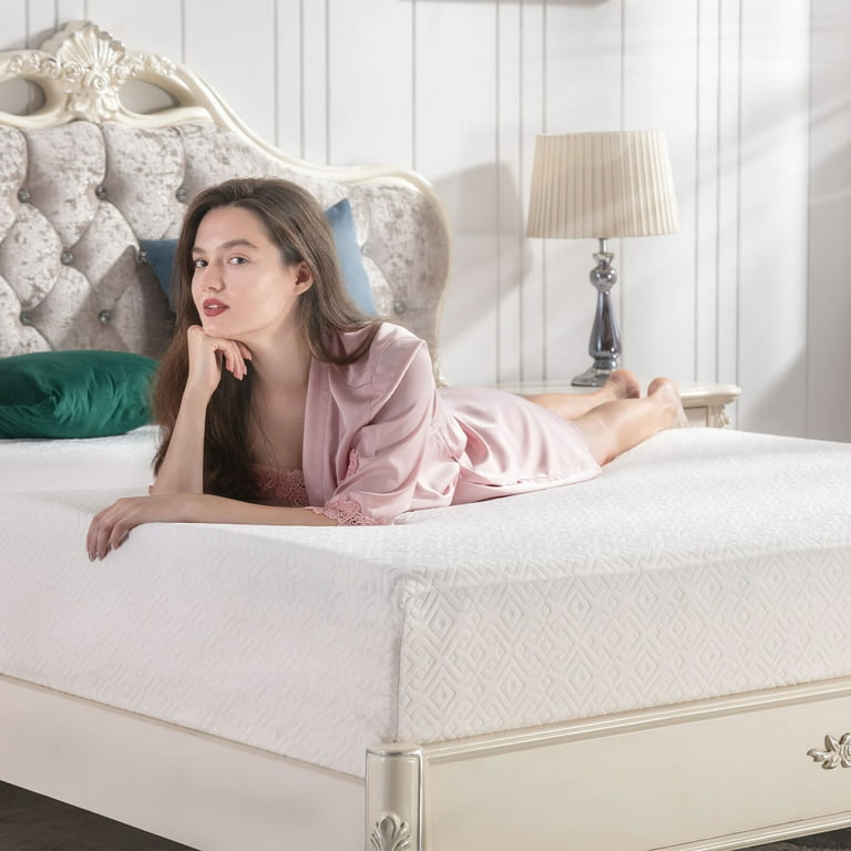 CANMOV Full Size Mattress 12 inch Bamboo Pillow Top Hybrid