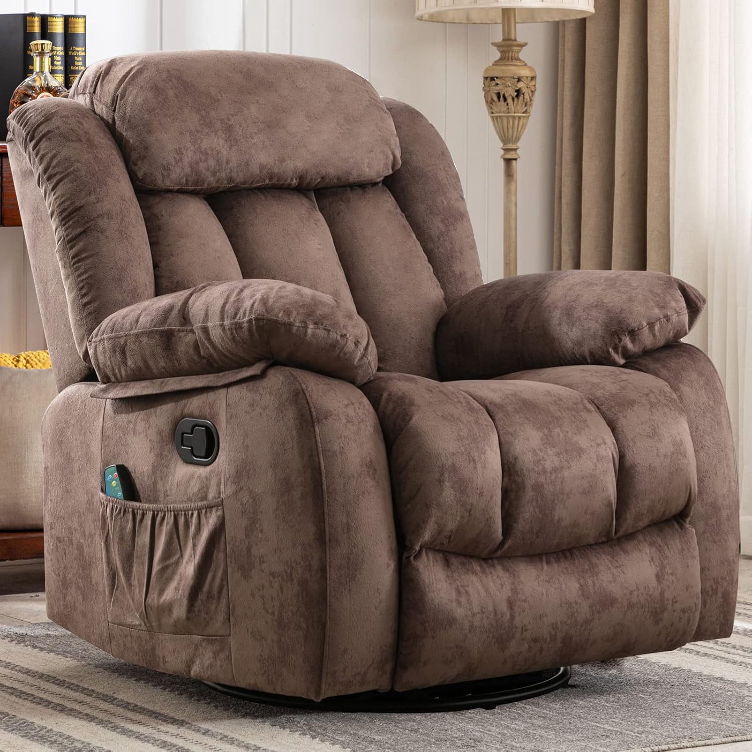 CANMOV Massage Rocker Recliner with Heat and Vibration, 360 Degree ...