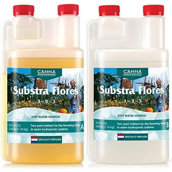 CANNA Substra Flores A and B Soft Water 1L