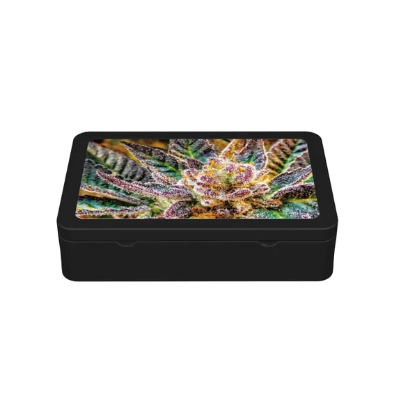 Nu-Venture LLC Airtight Childproof Stash Box Organizer with 3D Lenticular Sticker of - SC Trichome