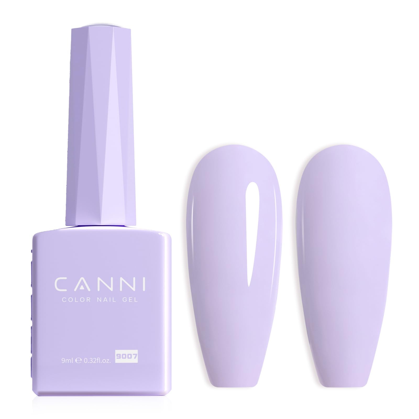 CANNI Lavender Purple Gel Nail Polish, 1Pcs Light Purple Gel Polish
