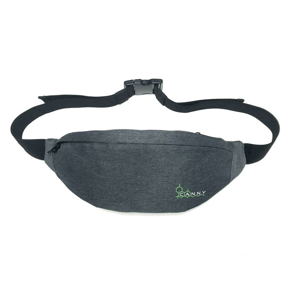 CANNY Fanny Pack Smell Proof Bag Large Travel Pouch Waist Pack Stash Case Container Bamboo Charcoal Activated Carbon Men & Women Festival Accessories Cross-Body Odorless