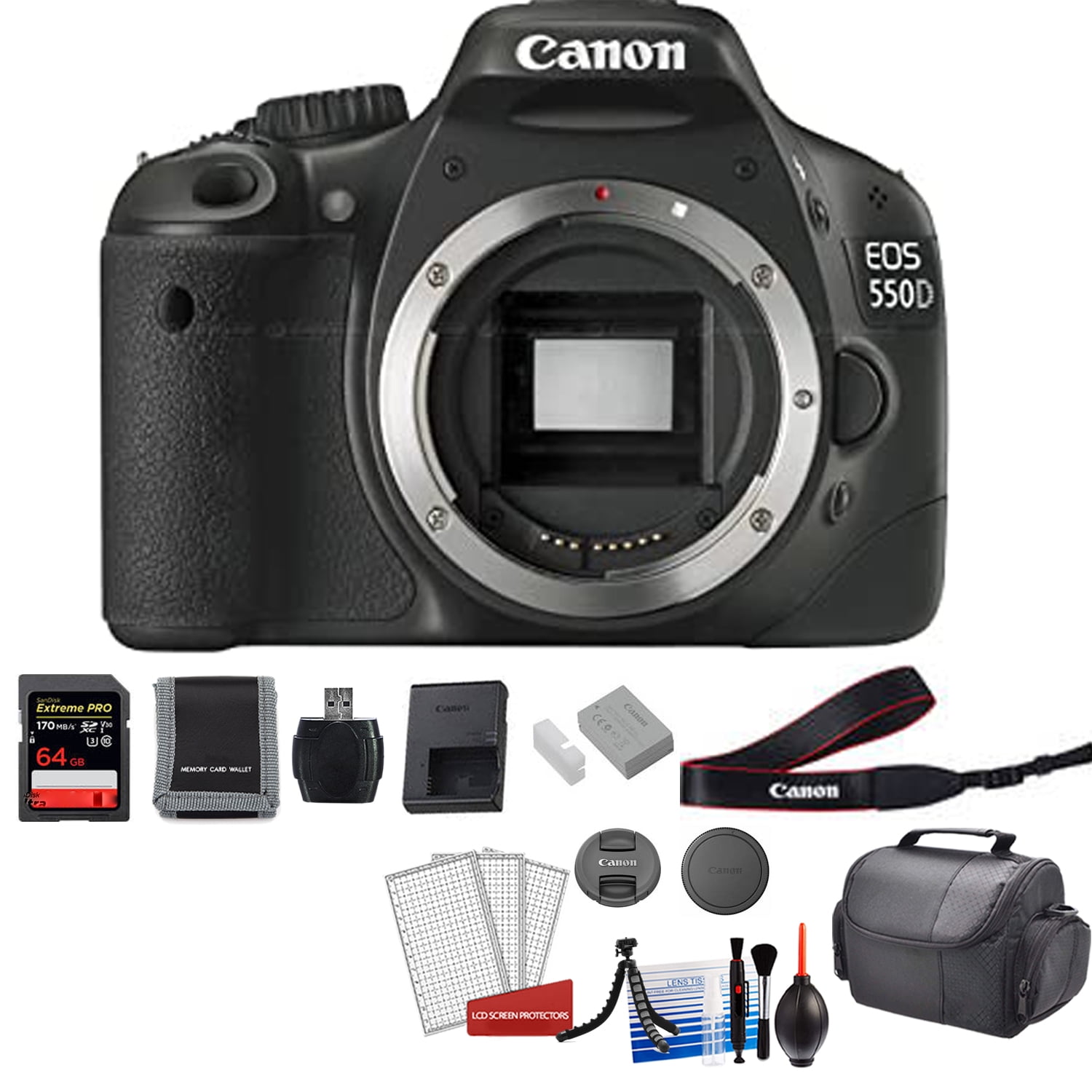 Canon EOS 550D Rebel T2i Camera Body Kit with 64GB Egypt Ubuy