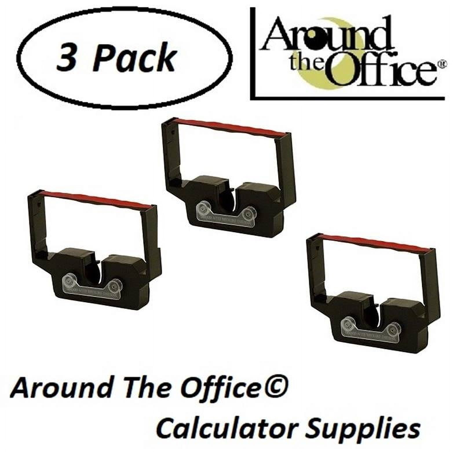 6 Nastri Di Ricambio Per Calcolatrice Canon MP11DX E MP-11DX - Colori Nero E Rosso