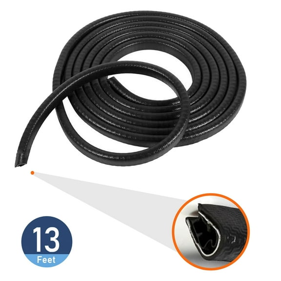 CANOPUS 13 Feet Car Door Edge Guards, U Shape Rubber, Car Door Seal Strip Protector