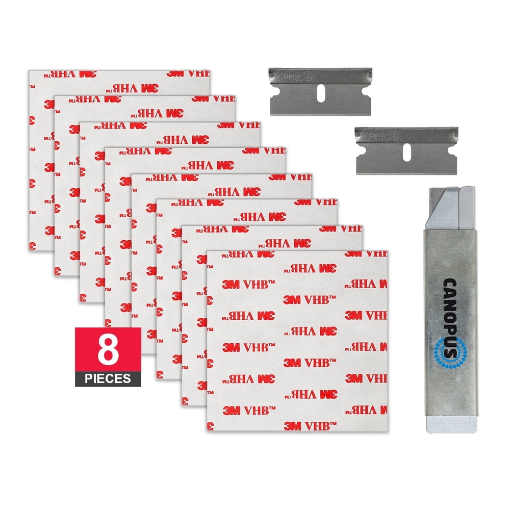 CANOPUS Grey Double-Sided Foam Tape Adhesive, 3M RP25 Mounting Square ...