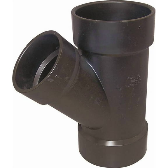 Ipex Reducing Wye Pipe Fitting - ABS, Black - 4 x 4 x 3 In